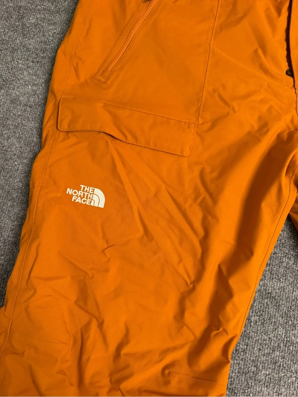 The North Face Men’s Orange Cargo Snow Pants